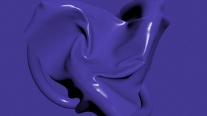 3d动画紫色织物覆盖神秘物体9秒视频