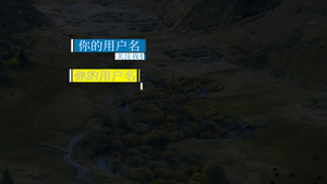 35款动感扁平化字幕条动画素材包AE模板84秒视频