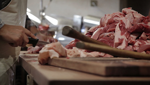 切猪肉30秒视频