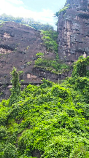 5A风景区龙虎山地标悬空栈道航拍合集世界遗产125秒视频