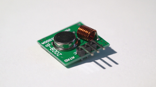 Arduino电子部件的接收器和发射机模块视频