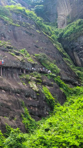 5A风景区龙虎山地标悬空栈道航拍合集中国丹霞视频