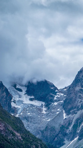 延时云南白马雪山一角素材旅游景点视频