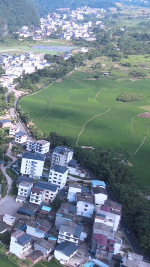 高清航拍农村民宿村落房子旅游风景区102秒视频