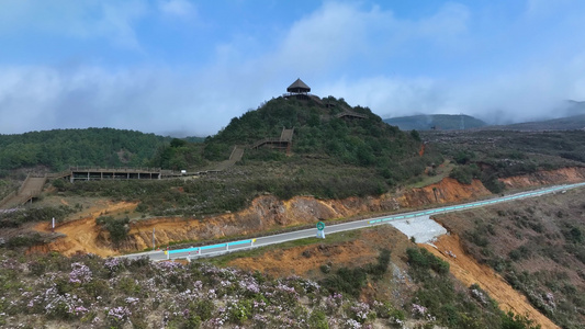 航拍乌蒙大草原的美丽风景视频