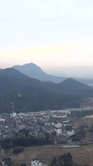 浙江5A风景区天台山全景航拍佛教名山85秒视频