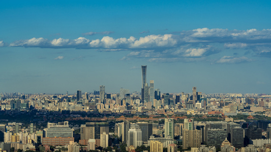 北京新地标中国尊延时视频