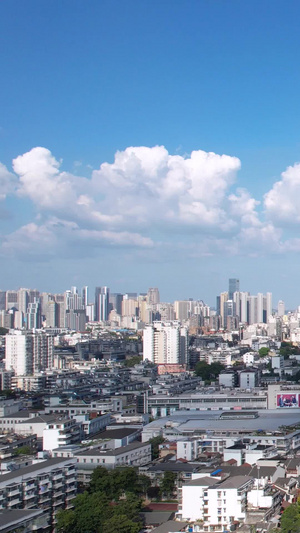 航拍城市蓝天白云晴朗天空地标建筑湖北5A级旅游黄鹤楼景区素材旅游素材72秒视频