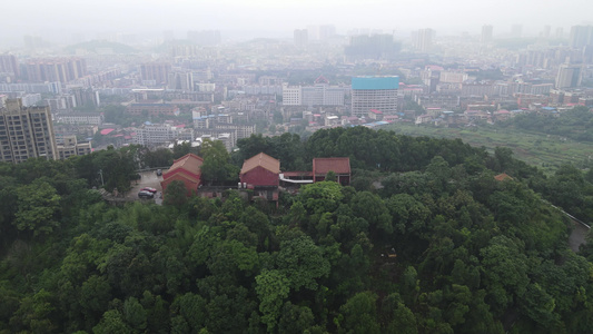 山川丘陵河流自然风景航拍视频