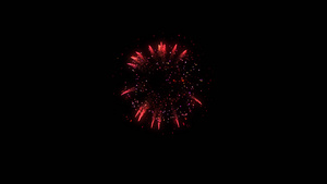 4k单个绚丽烟花爆炸爆散特效元素动画8秒视频