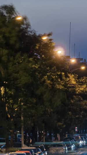 鞍山城市夜景车站主干道车流钢铁之城15秒视频