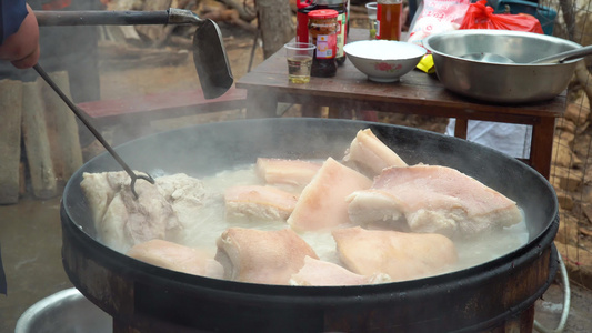 虎皮扣肉地方特产美食制作视频