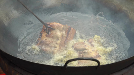 虎皮扣肉地方特产美食制作视频