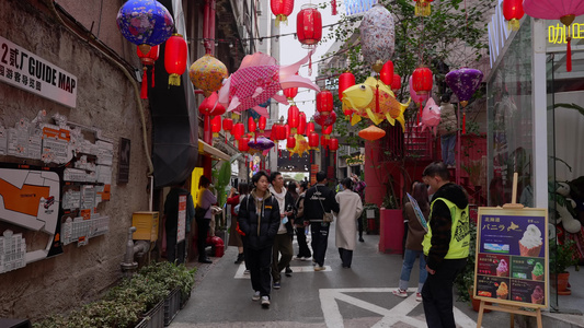 重庆鹅岭二厂街景人文视频