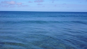 白色沙滩与碧蓝大海度假胜地9秒视频