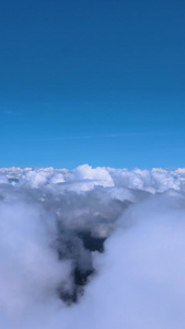 航拍云海云上飞机视角大自然视频