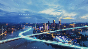 上海光线科技智慧未来科技城市57秒视频