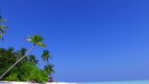 热带海观海滩旅行的浪漫浪漫风景清海和冲浪附近的白沙15秒视频