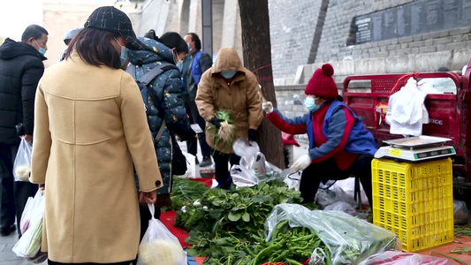 早市 逛早市  早市小商贩  买菜 卖菜视频