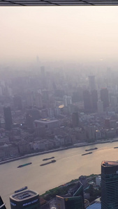 俯瞰上海全景航拍中国视频