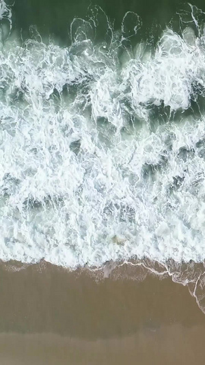 沙滩海浪自然风光35秒视频