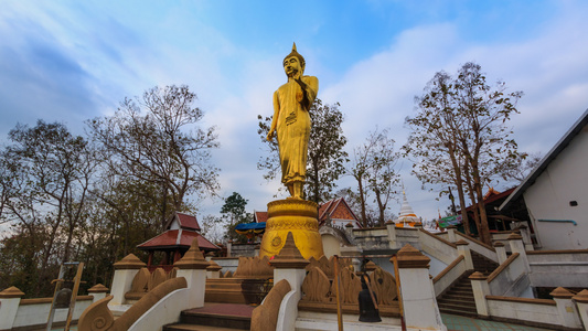 河内神庙位于南省山顶标志性旅行地点泰国地势极崩塌视频