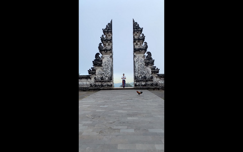 印尼巴厘岛天空之城竖版视频视频