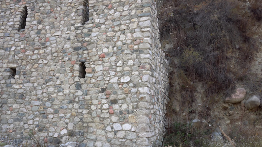 石城堡靠近墙壁和里面视频
