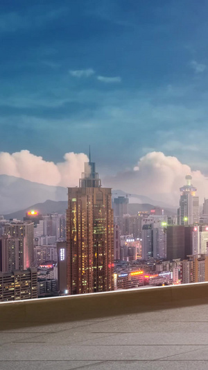 大气城市建筑宣传片背景视频高楼大厦20秒视频