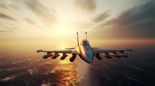 4k战斗机翱翔天空唯美创意素材视频