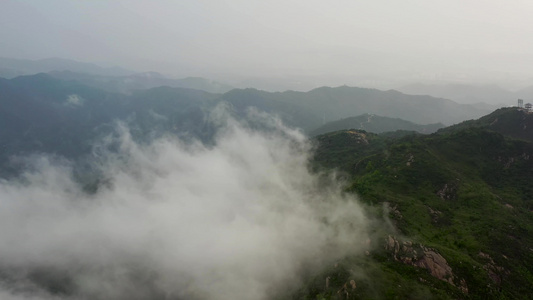 珠海凤凰山雨后云雾视频