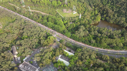 山地公路航拍视频