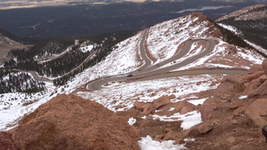 美丽的蛇纹路顺着向山峰的长科罗拉多和乌斯39秒视频