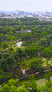 扬州5A风景区瘦西湖游船航拍合集地标景点视频