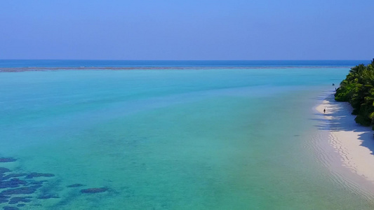 蓝海以清洁沙土背景的蓝海为例空中无人驾驶无人驾驶飞机视频