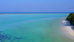 蓝海以清洁沙土背景的蓝海为例空中无人驾驶无人驾驶飞机16秒视频