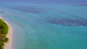 蓝海和浅沙背景蓝海之夜天堂湾海滩海滩12秒视频