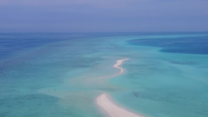 热带海观海滩假日浅水和白沙底的浅水和白沙地背景12秒视频