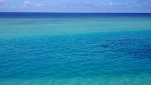 蓝绿色海洋的空中景观10秒视频