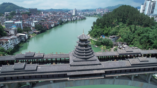 六月十四日柳州三江风雨桥视频