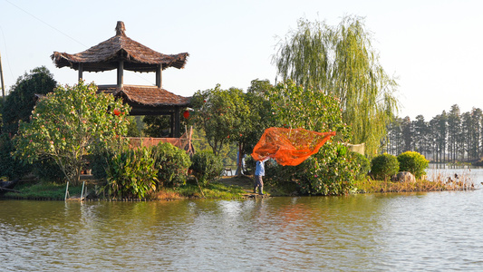 升格湖北仙桃梦里水乡景区视频