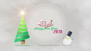2019圣诞节节日庆祝开场MG视频20秒视频
