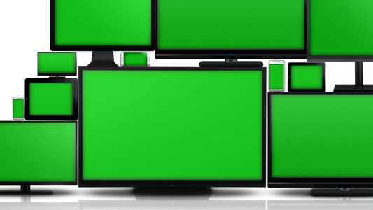 有许多不同种类的绿色屏幕屏幕带有绿色屏幕视频