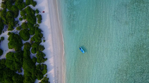 蓝色大海白沙海滩度假胜地12秒视频