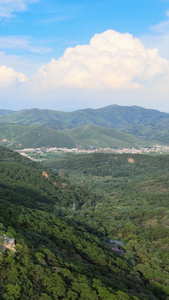 千山风景区古建筑道观大自然视频