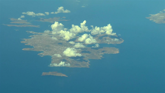 飞越希腊群岛上空视频