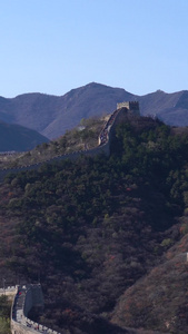 北京景区地标八达岭长城长城风景视频