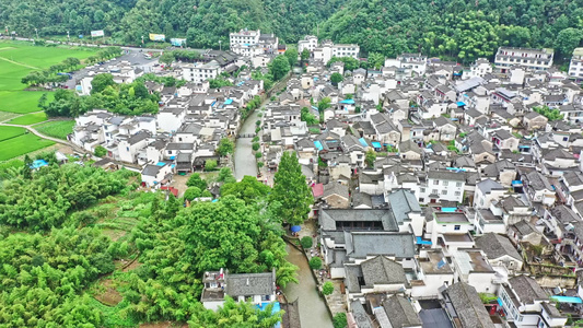 4k绩溪县龙川景区视频