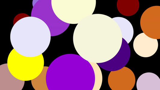 紫黄色和棕色圆圈动画视频
