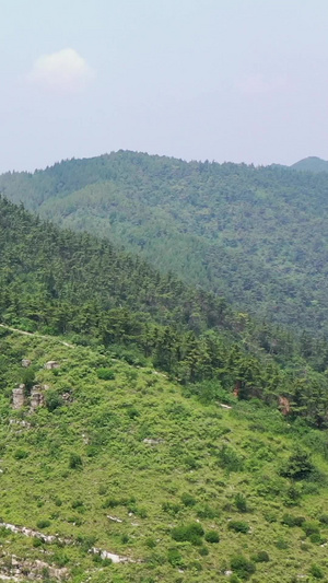 夏季的仰天山山峰及森林航拍视频自然风光61秒视频